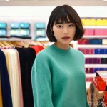 심리학 분야 - **Prompt 1: Consumer Psychology in a Department Store**
    A young woman in her early 20s, with a c...