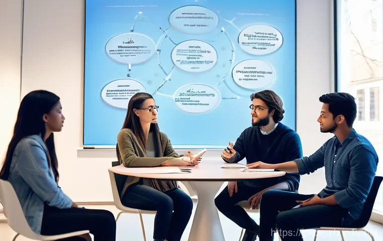 심리학 전공 공부법 - **Prompt:** "A diverse group of young adult students (wearing casual, fashionable, and modest everyd...