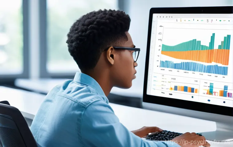 심리학 논문 작성법 - **Prompt:** A focused university student, gender-neutral, wearing a cozy, casual outfit like a sweat...